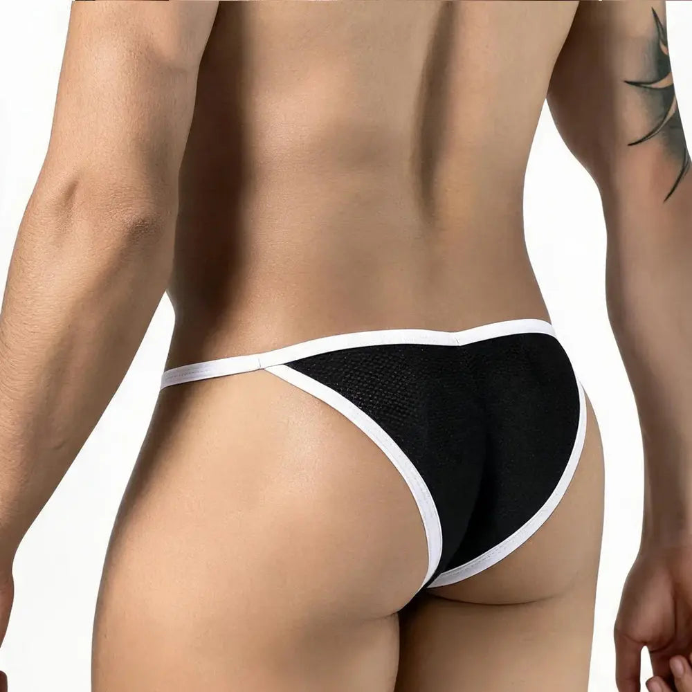 MetroMaleWear (M2W) Bikini pour hommes Colmenas Noir 3007-30