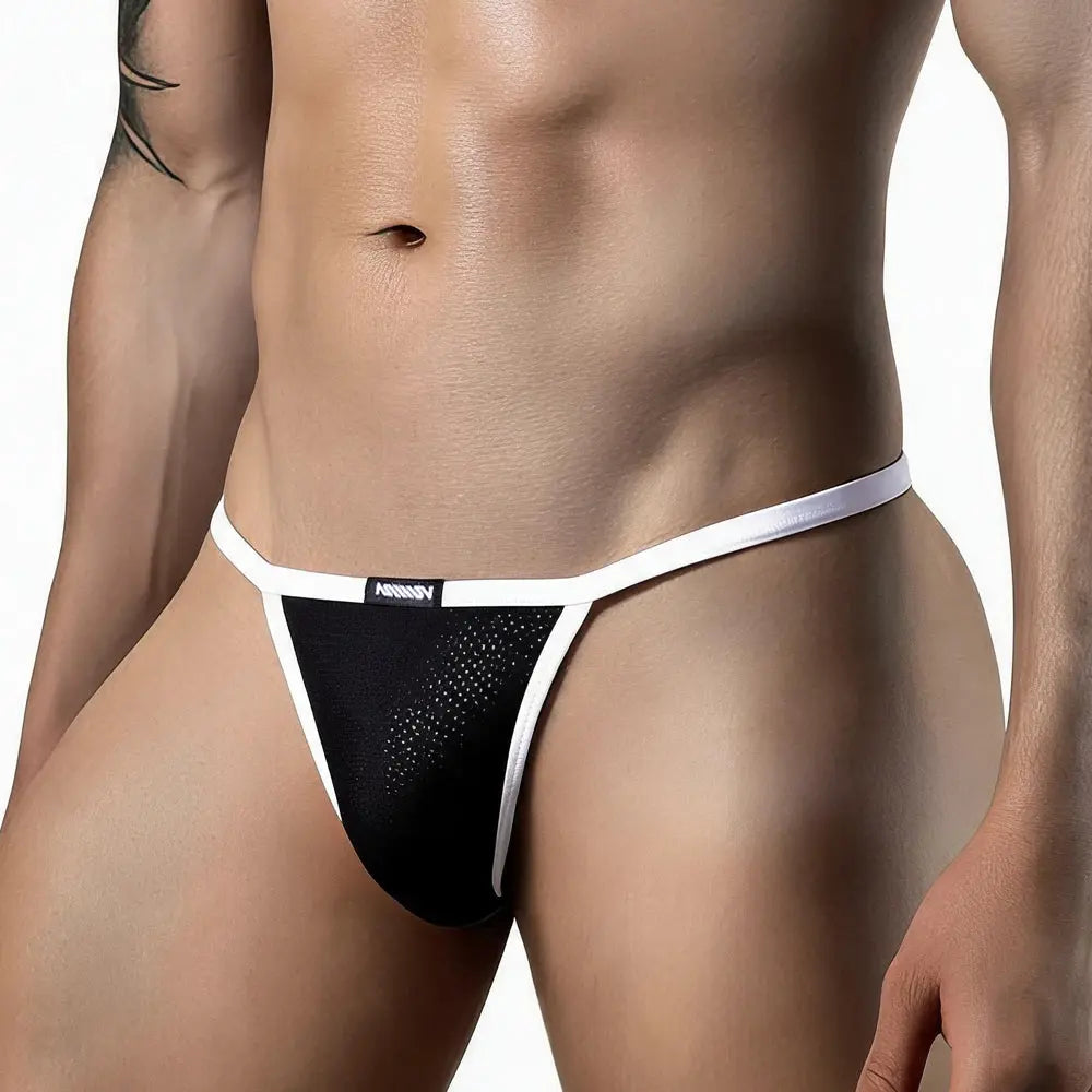 MetroMaleWear (M2W) Bikini pour hommes Colmenas Noir 3007-30