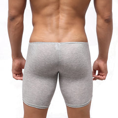Metro male wear bosillo long boxer gray 3514-10 gray heathered men’s briefs with snug form-fitting design