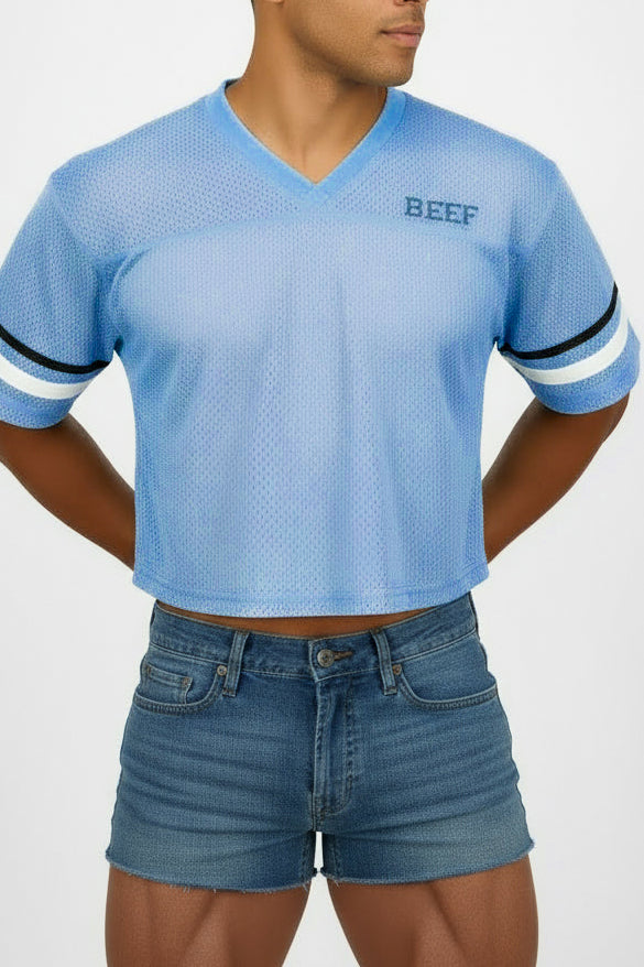 JJ Malibu Herren JJ Varsity V-Ausschnitt Trikot - Himmelblau