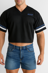 JJ Malibu Herren JJ Varsity V-Ausschnitt Trikot - Schwarz