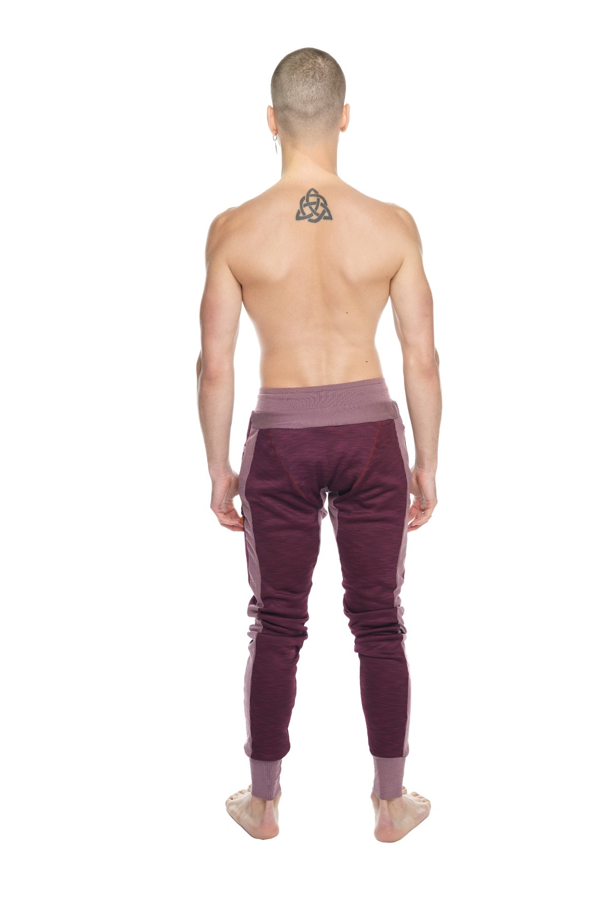 **Édition Hiver** Pantalon de jogging et de yoga long à revers en polaire Performance-Luxe (Violet prune)