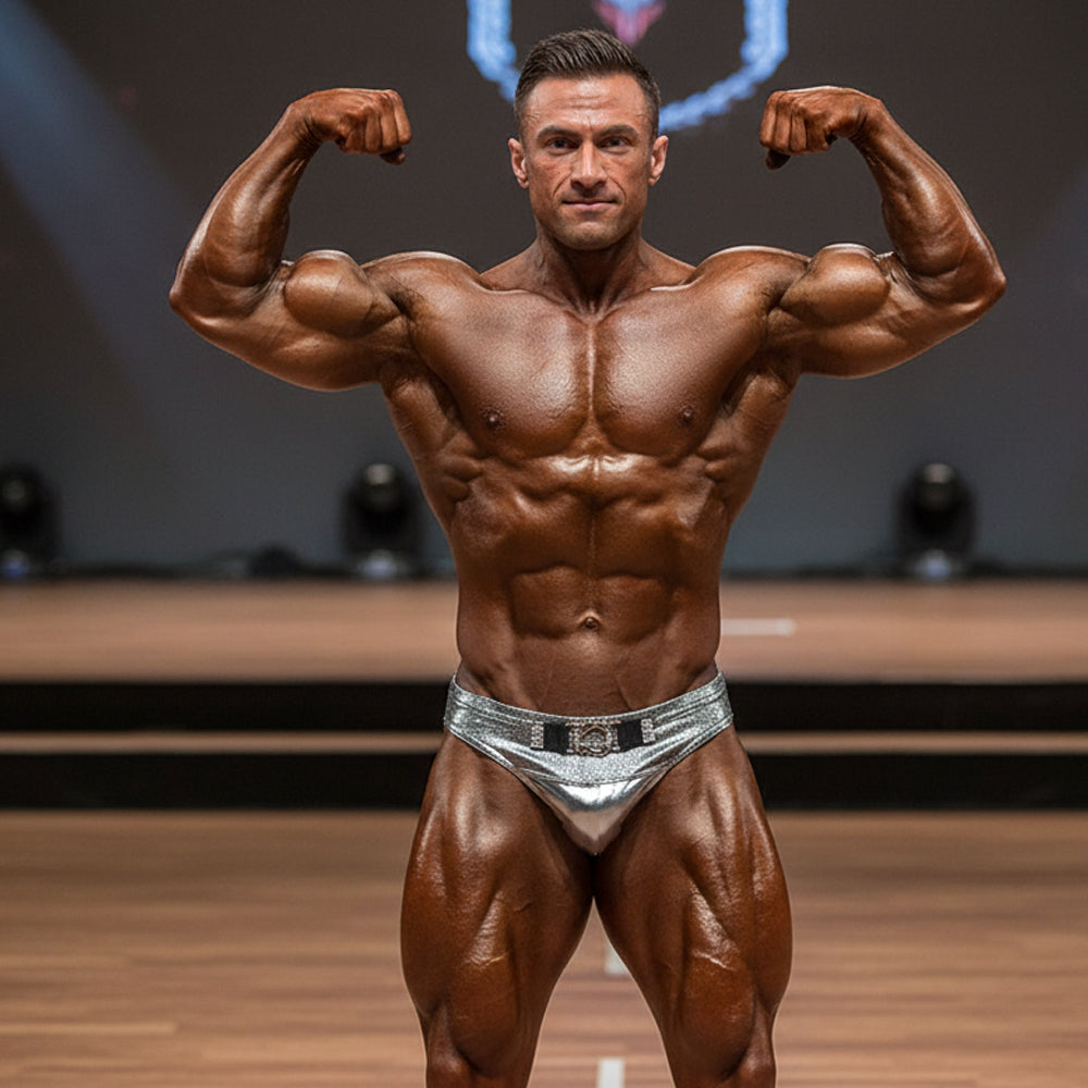 MetroMaleWear MetroMuscleWear Elia Muscle Trunk Silver 4700-03