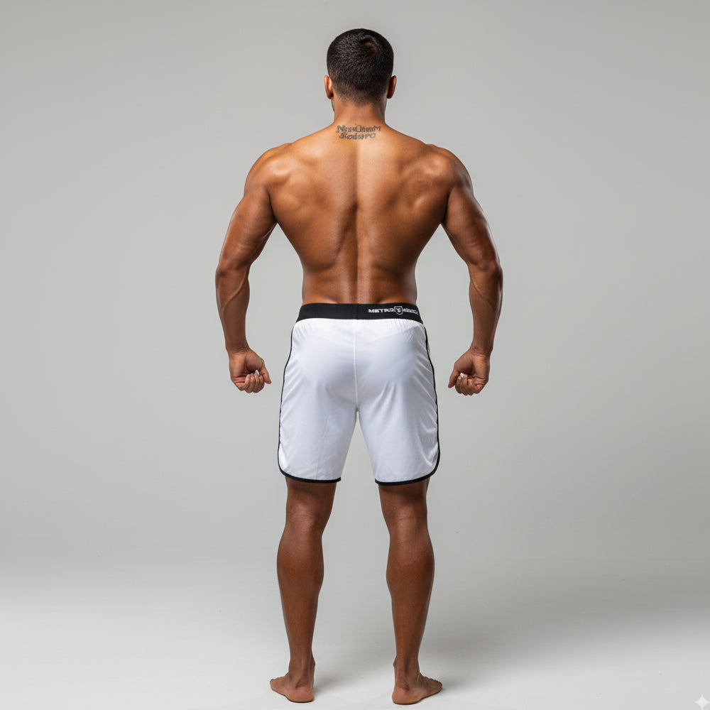 MetroMaleWear MetroMuscleWear Mark Physique Board Short White 4716-31