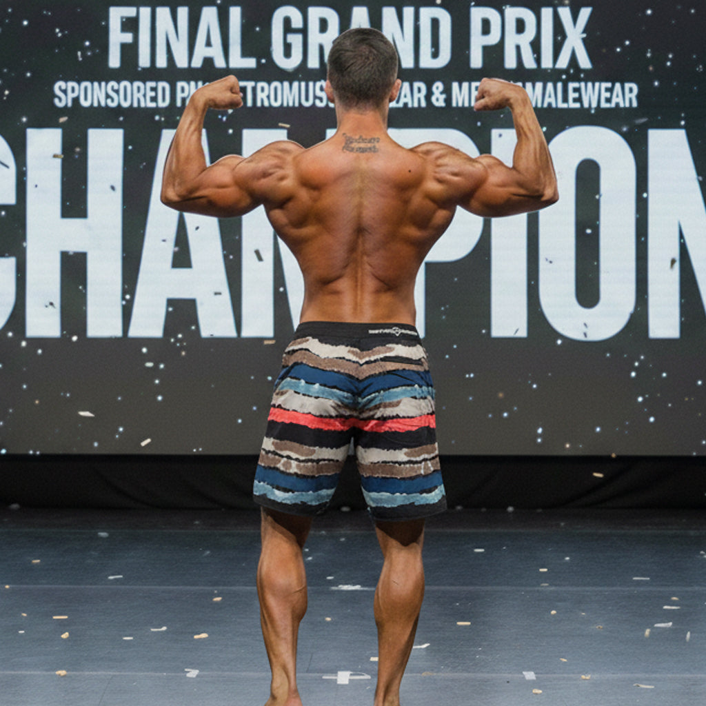 MetroMaleWear MetroMuscleWear Tiger Physique Board Short 4716-70