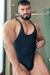 JJ Malibu Herren Wrestle Me Bodysuit - Midnight