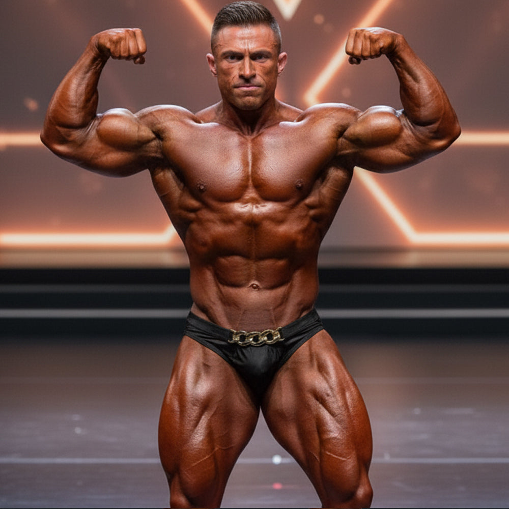 MetroMaleWear MetroMuscleWear Cadena Gold Competition Suit 4974-29