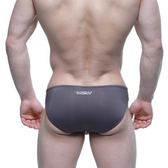 Dark gray mew brand briefs with sleek form-fitting design from metro male wear alegria bikini charcoal 5233-11