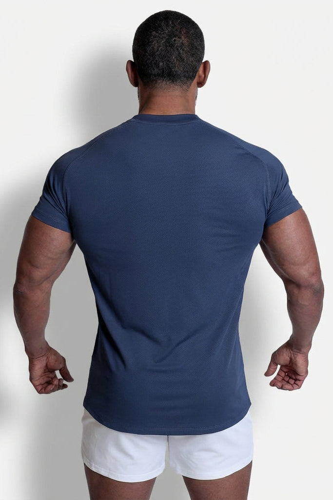 T-shirt d'entraînement premium pour homme Jed North - Bleu marine