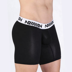 MetroMaleWear Max Mid Cut Boxer Brief Black 8023-22