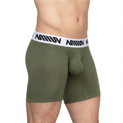 MetroMaleWear Max Mid Cut Boxer Brief Khaki 8023-26