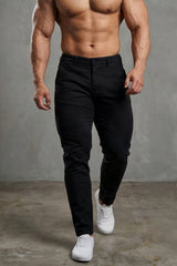 Jed North Herren Fitted Chino-Hose - Schwarz