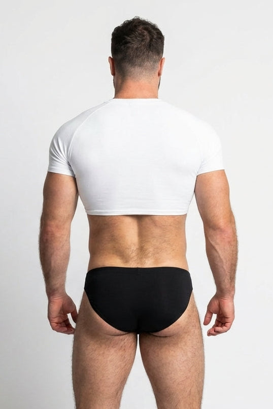 JJ Malibu Herren Muscle-Fit Crop-Shirt - Daylight Bae