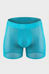 Adonis by Kyhry Men's Lagoon Blue Sheer Boxer Brief
