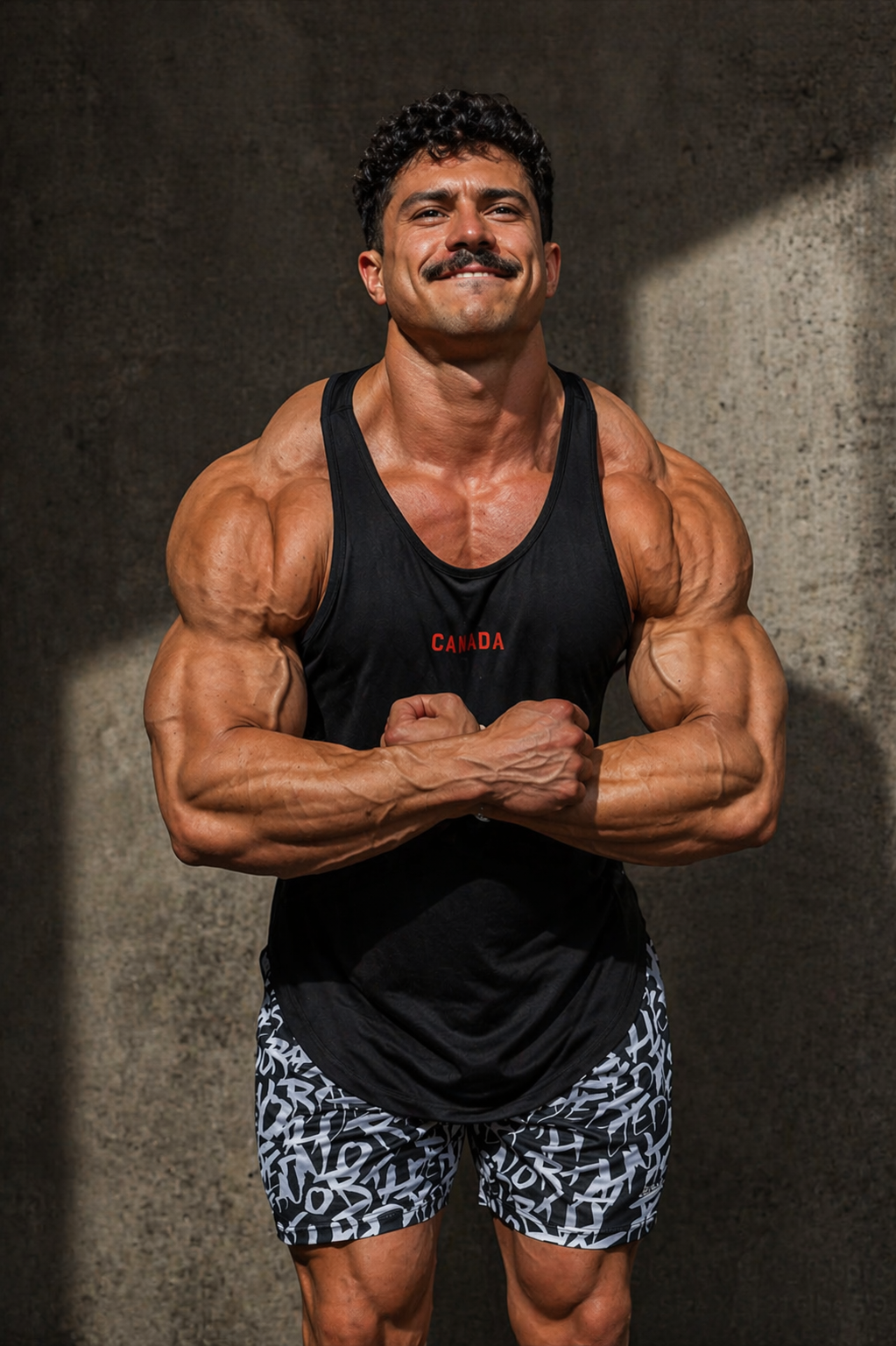 Jed North schnelltrocknendes Bodybuilding-Workout-Stringer-Shirt für Herren - OH CANADA