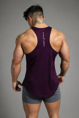 Jed North Herren Fast-Dry Bodybuilding Workout Stringer - Dunkellila