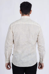 Chemise à manches longues brodée Hedged pour homme de Barabas