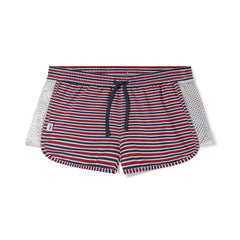 BIKE Athletic Peek-A-Boo Swim Short - Sailor Stripe