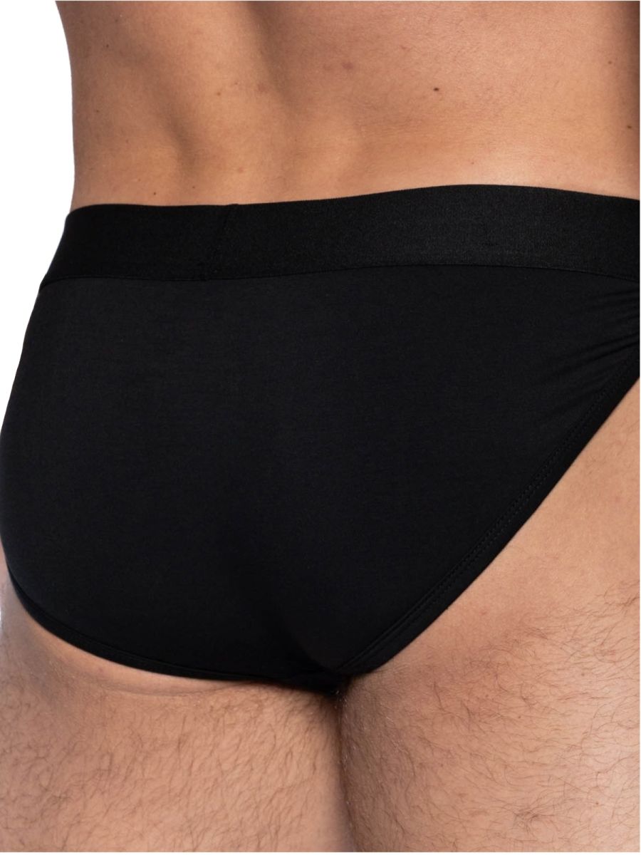 Black bike athletic bas331 active jock brief with smooth seamless fabric and elastic waistband for secure fit