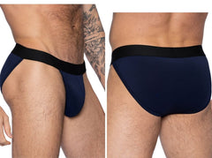 Navy blue bike athletic bas331 active jock brief with black elastic waistband designed for support and comfort