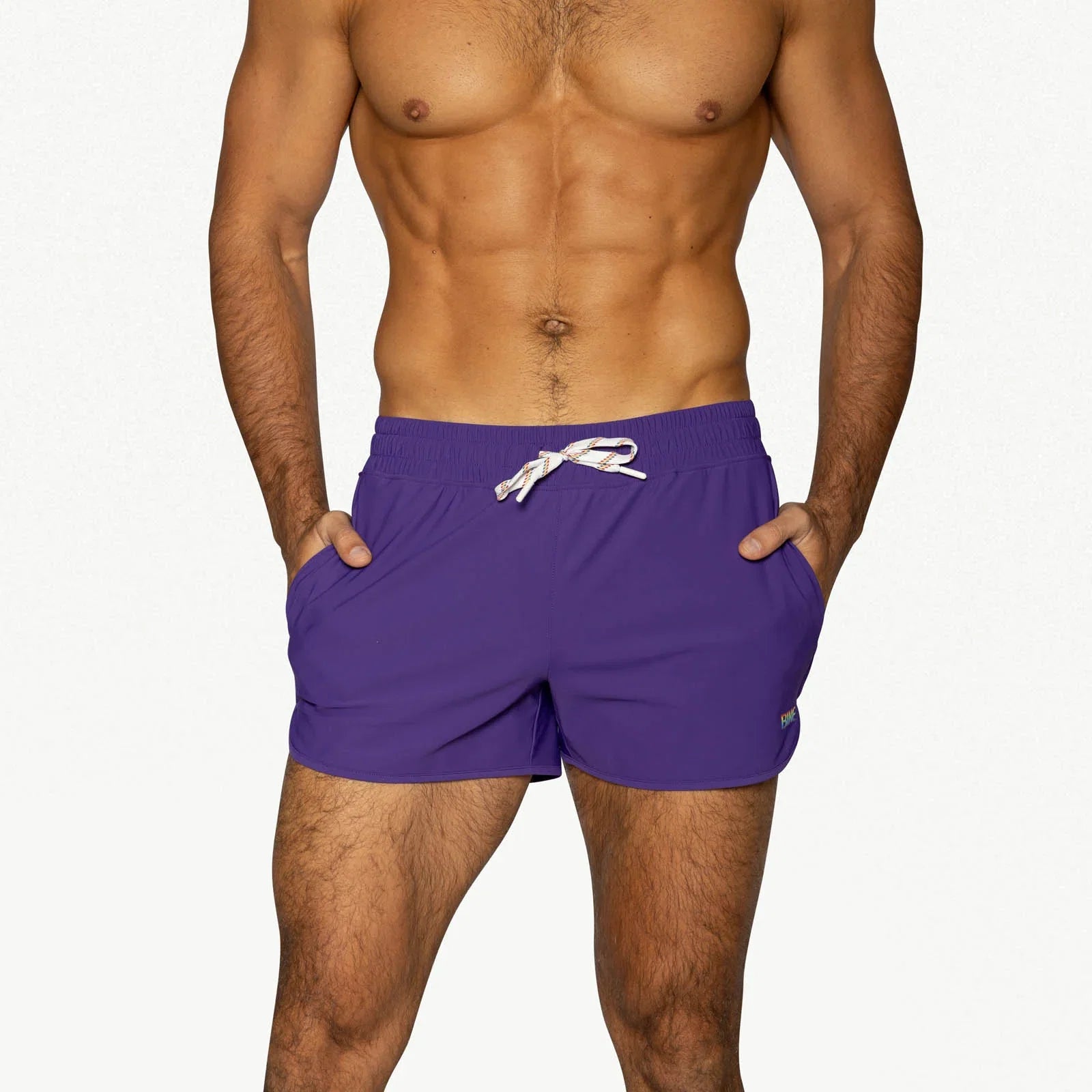 BIKE Athletic Track Short - Pride Purple