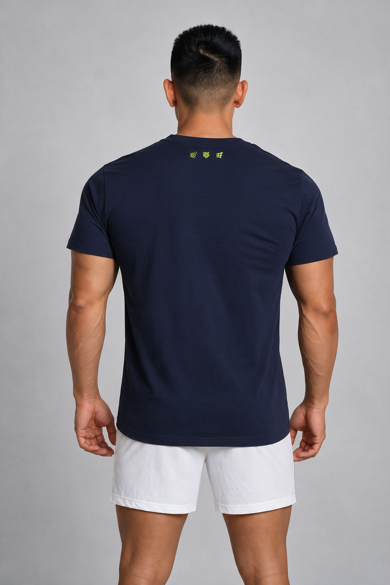 Jed North Herren Built Basics T-Shirt - Marineblau