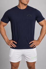 Jed North Herren Built Basics T-Shirt - Marineblau