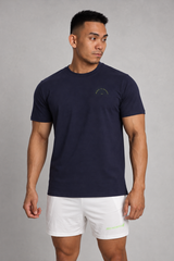 Jed North Herren Built Basics T-Shirt - Marineblau
