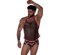 Boox Fuchsia Tank on model by Gigo Underwear
