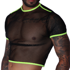 Boox Yellow Crop Top front view by Gigo Underwear