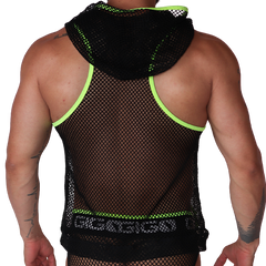 Boox Yellow Hoody T Shirt back view by Gigo Underwear