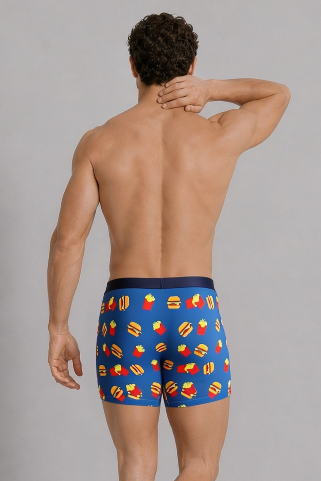 Curious Beaver Men's Boxer Briefs - Burgers