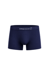 Curious Beaver Men's Soft Modal Boxer Briefs - Navy