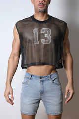 CellBlock 13 Field Goal 13 Mesh Muscle Tee - Black