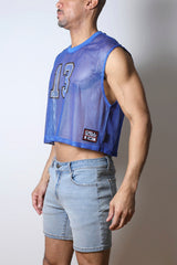 CellBlock 13 Field Goal 13 Mesh Muscle Tee - Blue