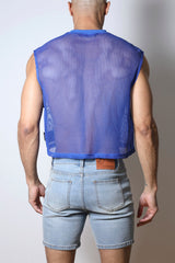 CellBlock 13 Field Goal 13 Mesh Muscle Tee - Blue