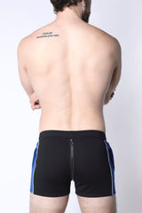 CellBlock 13 Field Goal Zipper Short - Black/Blue
