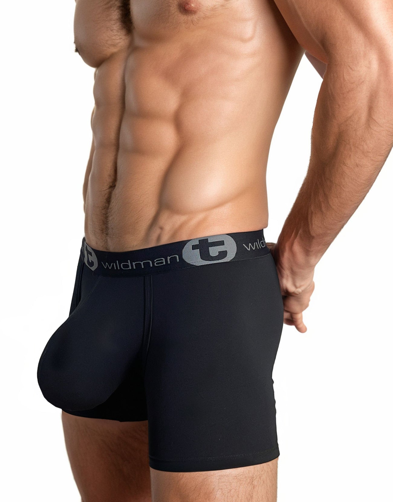 Big Boy Pouch 5" Inseam Boxer Brief Black