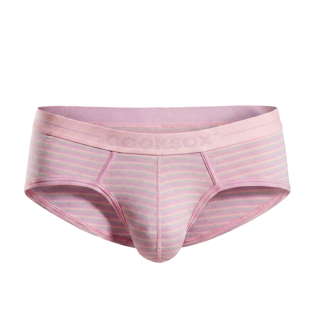Cocksox CX76MD Slip de sport rayé en modal