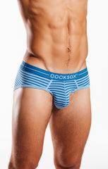Cocksox CX76MD Slip de sport rayé en modal
