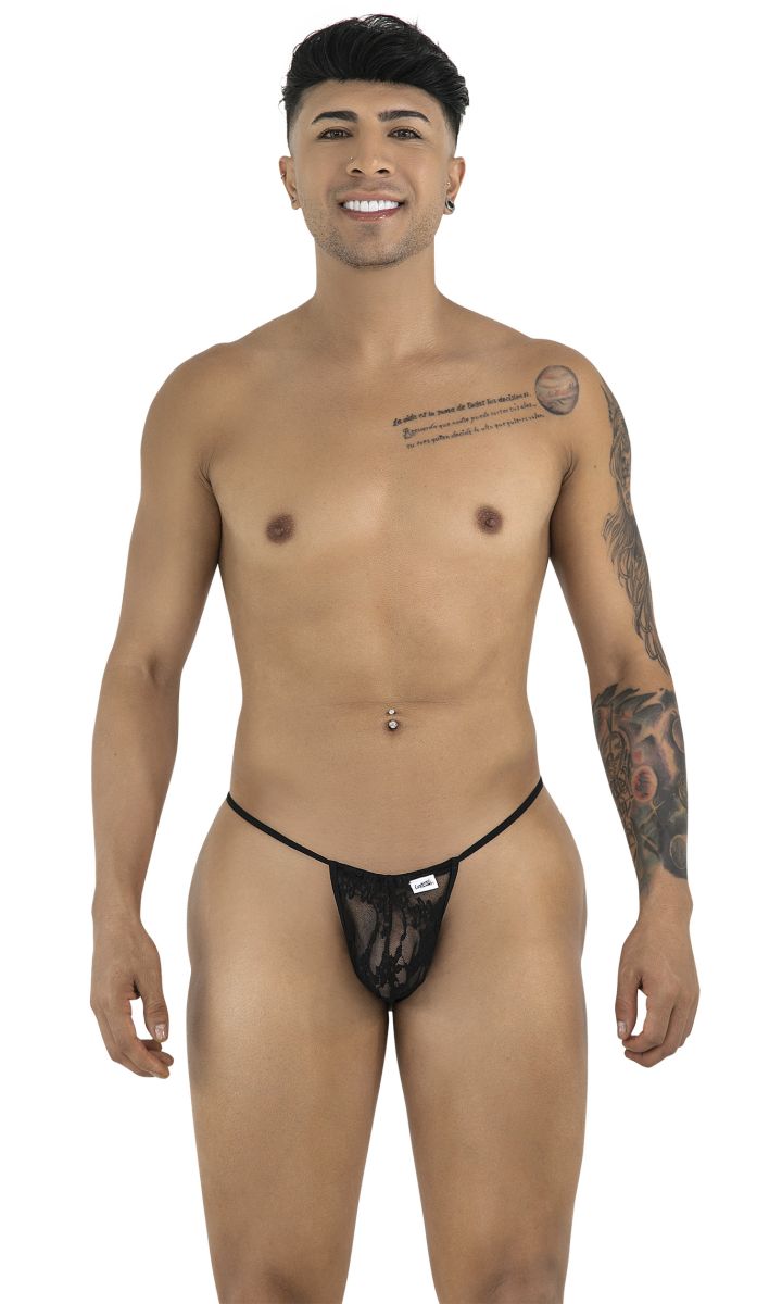 CandyMan 9586 G-String Color Black Lace - EricSaloDesign.com