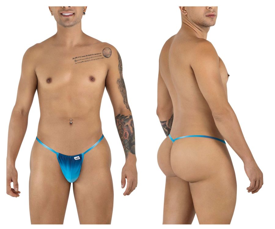 CandyMan 9586 G-String Color Blue Print - EricSaloDesign.com