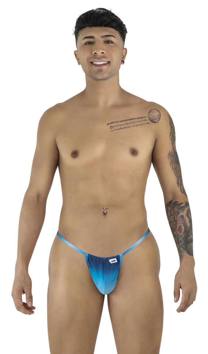 CandyMan 9586 G-String Color Blue Print - EricSaloDesign.com