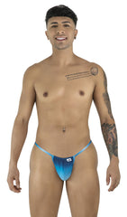 CandyMan 9586 G-String Color Blue Print - EricSaloDesign.com