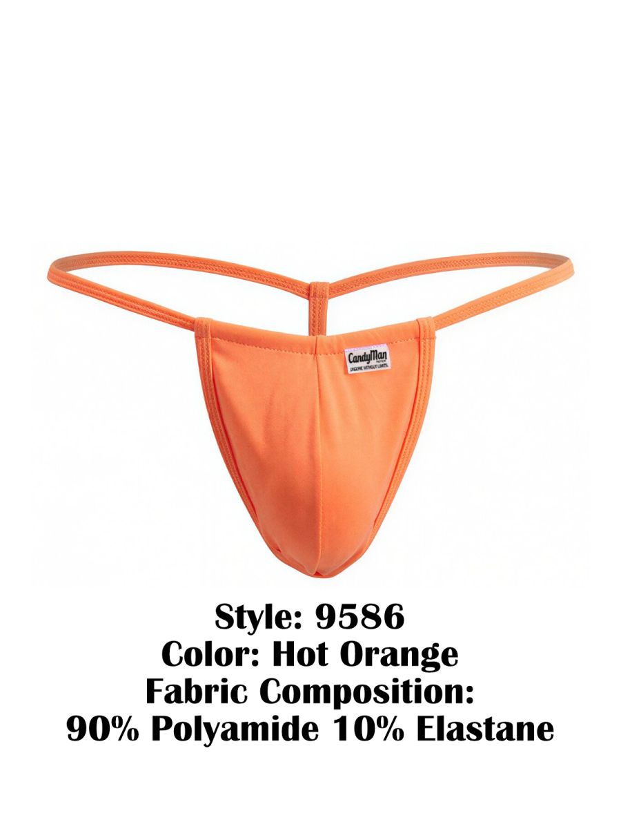 CandyMan 9586 G-String Color Hot Orange - EricSaloDesign.com
