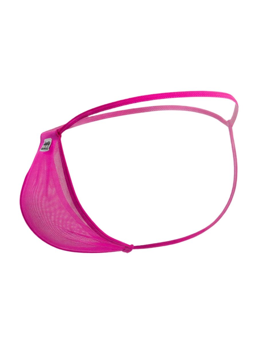 CandyMan 9586 G-String Color Magenta Mesh - EricSaloDesign.com