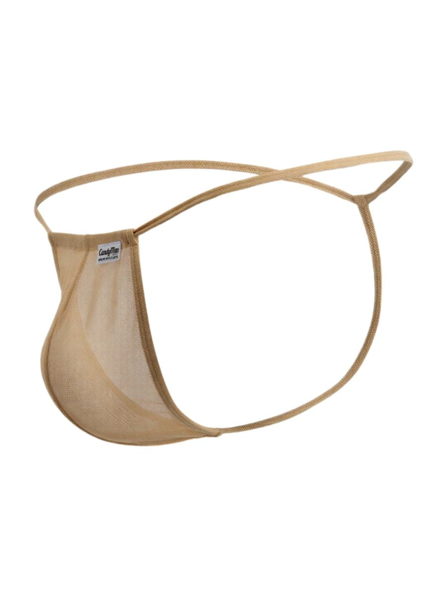 CandyMan 9586 G-String Color Mocca Mesh - EricSaloDesign.com