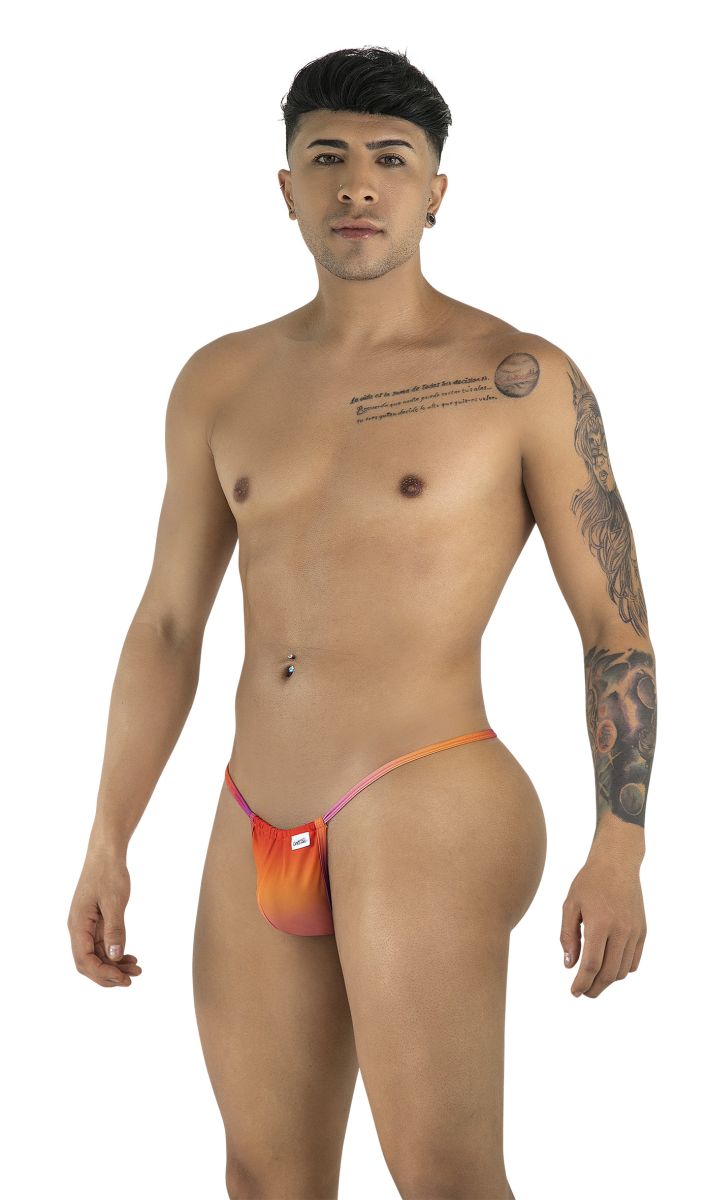 CandyMan 9586 G-String Color Orange Print - EricSaloDesign.com
