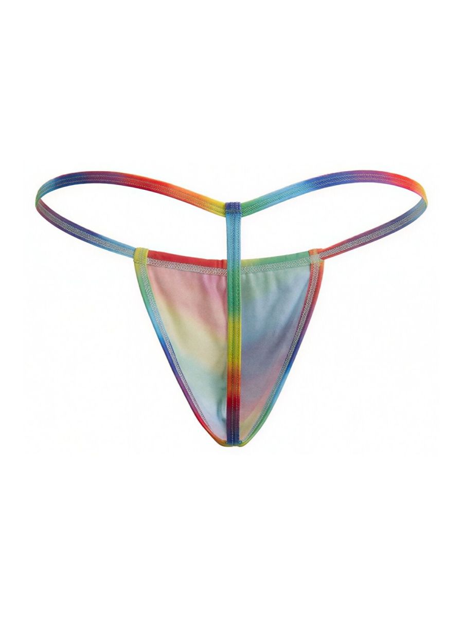 CandyMan 9586 G-String Color Rainbow Print - EricSaloDesign.com