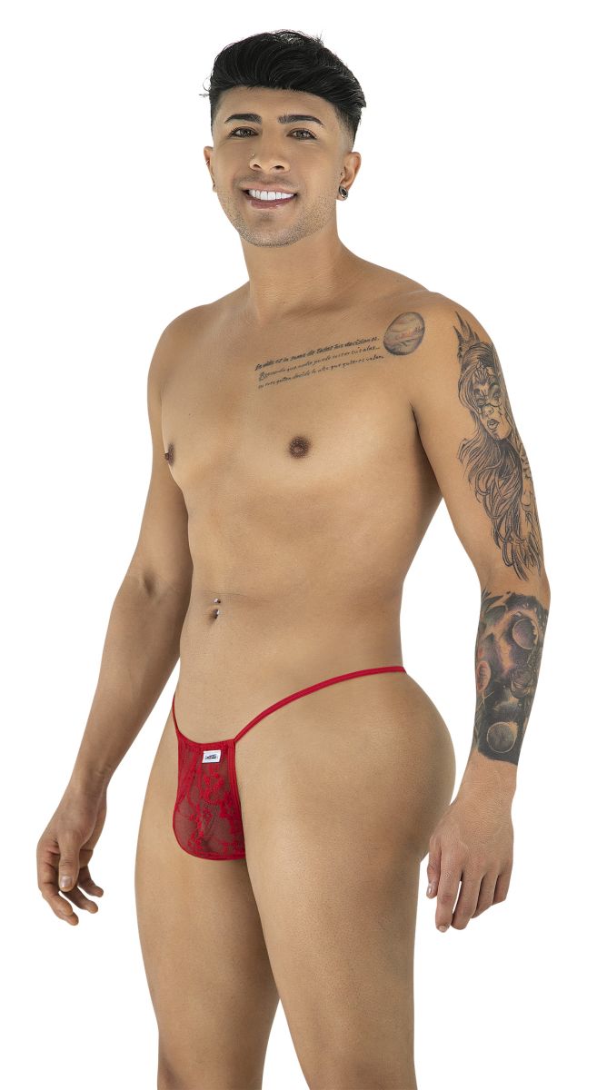 CandyMan 9586 G-String Color Red Lace - EricSaloDesign.com